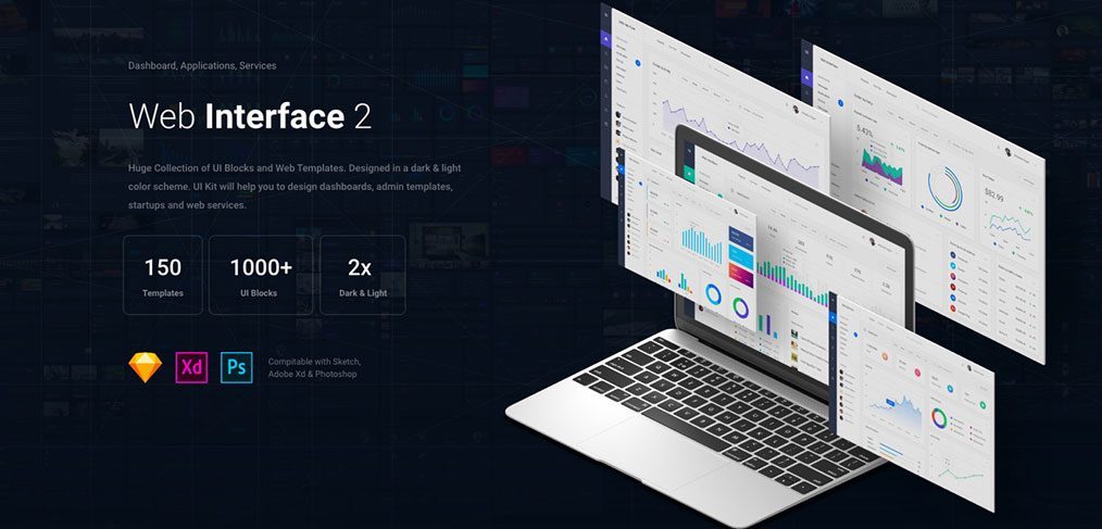 webInterface2 ui kit xd