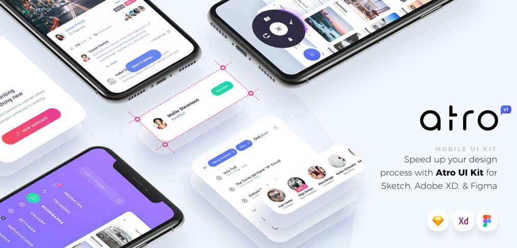 Atro - Adobe XD UI kit (Premium)