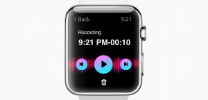 Apple Watch voice recording concept